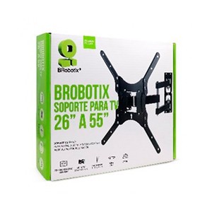 Soporte de Pared MOVIL para TV de 26 a 55 Pulgadas, De Acero, Resistencia 35kg, 651589 BROBOTIX