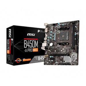 Motherboard MSI B450M-A PRO MAX, Formato mATX, Socket AM4(Ryzen 1ra, 2da y 3ra Gen)