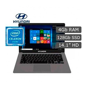 Laptops HYUNDAI HYBOOK, 14.1 Pulgadas, Intel Celeron, N4000, 4 GB, Windows 11 Home, 128 GB